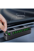 Tüm Araçlara Uygun Fosforlu Aç Kapa Numaratör, Cep Telefonu Numara Göstergesi thumbnail 2