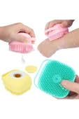 Şampuan Hazneli Duş Banyo Kese Lif Duş Fırçası Vucut Masaj Peeling Çok Amaçlı Duş Lifi - 4