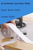 Su Sızdırmaz Geçirmez Bant 3,2 M Lavabo Küvet Tezgah Kenar Bandı Mutfak Banyo Pencere Yalıtım Bandı thumbnail 2