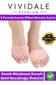 Valgus Silikon Ayak Bunyon Kemik Koruyucu Makaralı Ayak Gömleği Halluks Parmak Ayırıcı Düzenleyici thumbnail 1