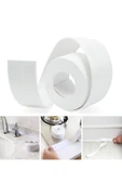Su Sızdırmaz Geçirmez Bant 3,2 M Lavabo Küvet Tezgah Kenar Bandı Mutfak Banyo Pencere Yalıtım Bandı thumbnail 1