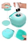 Şampuan Hazneli Silikon Banyo Lifi Peeling Etkili Masaj Fırçası Derinlemesine Temizlik Ve - 1