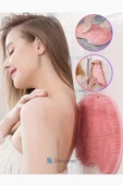 Vantuzlu Silikon Banyo Masaj Matı Sırt Kesesi Vücut Yıkama Lifi thumbnail 1
