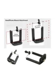 Tripod Bağlantılı Selfie Çubuğu Telefon Tutucu Bağlantılı Aparat 1 Adet thumbnail 4