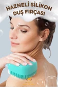 Şampuan Hazneli Silikon Peeling Duş Fırçası Yeşil - 1