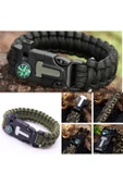 Survival kamp bilekliği, outdoor bileklik, tactical askeri hayatta kalma bilekliği. - 1