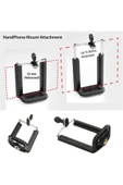 Tripod Bağlantılı Telefon Tutucu Ayarlanabilir Kaymaz Tripod Aksesuarı thumbnail 4