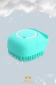 Şampuan Hazneli Silikon Peeling Duş Fırçası Yeşil - 5
