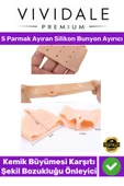 Valgus Silikon Ayak Bunyon Kemik Koruyucu Makaralı Ayak Gömleği Halluks Parmak Ayırıcı Düzenleyici thumbnail 5