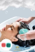 Şampuan Hazneli Silikon Peeling Duş Fırçası Yeşil - 2
