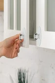 Yapışkanlı Kulp, Dolap Çekmece Çöp Kutusu Kapak Kulbu - Çok fonksiyonlu Kulp 4 Adet - 5