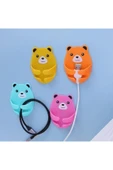 ŞirinShop 4 Adet Kendinden Yapışkanlı Ayı Desenli Fiş Askısı Priz Soket Kablo Tutucu 110810 thumbnail 2
