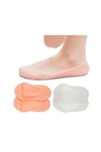 Yumuşak Silikon Topuk Çorabı, Rahat ve Konforlu Ten Rengi Patik Çorap thumbnail 3