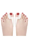 Silikon Makaralı Ayak Baş Parmak Kemik Bunyon Koruyucu Bunion Halluks Valgus Set Başparmak thumbnail 3