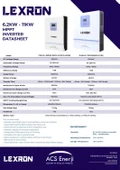 Lexron 6.2KW HV MPPT Akıllı İnverter 48V thumbnail 4