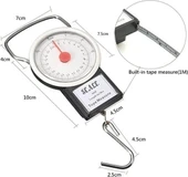 22 Kg/50lb Kancalı Tartı Aleti 1 Metre Mezuralı Askılı Balıkçı Terazisi thumbnail 2