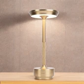 CT-8438 Toronto Gold şarjlı masa lambası aydınlatma dokunmatik dimmer 3 farkli renk ayari ışık lamba ofis çalışma - 7