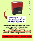 Öğretmen Kaşesi - Öğretmen'den Yıldızlı Aferin, 912 (51mmx19mm) Mavi Keçeli Otomatik Kaşe thumbnail 1