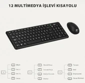 Lenovo lecoo KW204 Siyah Kablosuz Klavye Mouse Seti thumbnail 4