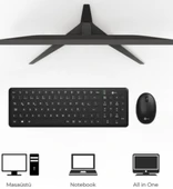 Lenovo lecoo KW204 Siyah Kablosuz Klavye Mouse Seti thumbnail 3