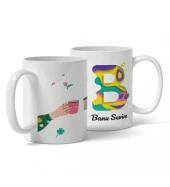 Kişiye Özel Renkli İsim ve Harf Baskılı Kupa - 5