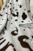 Bunny Peluş Bulut Bebek Battaniyesi - ZT600 Kahverengi-Beyaz - 5
