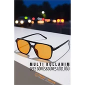 Modacar Gece Sürüş Görüş Parlama Önleyici  Gece Gözlüğü Sis Far Işık Önleyici Anti-Fog Gözlük - 1