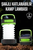 Led Lamba Kamp Lambası Hafif Taşınabilir Şarj Süreli Akordeon El Fenerli - 1