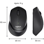 Logitech M330 SILENT KABLOSUZ SİYAH 910-004909 thumbnail 7