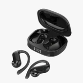 S29 ENC TWS Sporcu Su ve Tere Dayanıklı Kancalı Kablosuz Kulaklık - 3