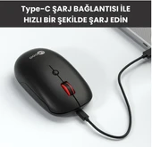 Lenovo lecoo WS211 Beyaz Şarjlı Sessiz Ergonomik Optik Kablosuz Mouse thumbnail 6
