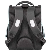 Top Desenli Siyah Okul Çantası - 5