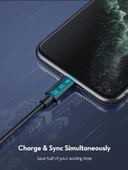 RAVPOWER Type-C to Lightning Cable 1m TPE Black RP-CB1016 - 2