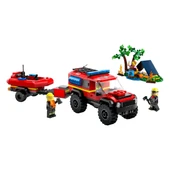 LEGO City 4x4 Kurtarma Botlu İtfaiye Kamyonu 60412 thumbnail 1