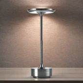 Cata CT-8438 Toronto Gümüş Şarjlı Dokunmatik Masa Lambası Dimmerli, 3 Renk Ayarlı LED Işık 1800 mAh - 3