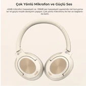 Lenovo Lecoo ES208 Krem Kulak Üstü Bluetooth Kulaklık - 4