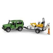 Bruder Land Rover Arazi Aracı Ve Jcb Mini Kazıcı BR02593 thumbnail 3