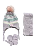 Kitti 0-18 Ay Kız Bebek Atkı Bere Eldiven 3'lü Takım thumbnail 2