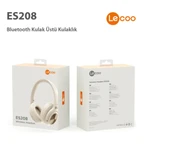 Lenovo Lecoo ES208 Krem Kulak Üstü Bluetooth Kulaklık - 6