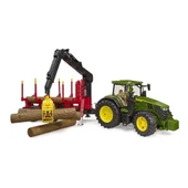 Bruder John Deere 7R 350 Traktör& Kütük Taşıyan Römork BR03154 thumbnail 2