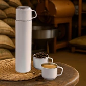 Paslanmaz Çelik  3 Bardaklı Matara Seti-500 ml thumbnail 1