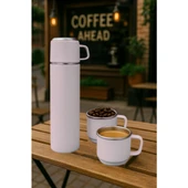 Paslanmaz Çelik  3 Bardaklı Matara Seti-500 ml thumbnail 2