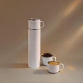 Paslanmaz Çelik  3 Bardaklı Matara Seti-500 ml thumbnail 6