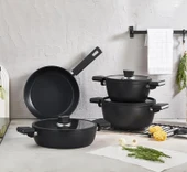 Kahramanlar Roma İndüksiyon Tabanlı Granit Tencere Takımı thumbnail 1