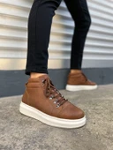 Atto Bağcıklı Ortopedik Taban Cilt Erkek Spor Bot CBT - Taba - 1