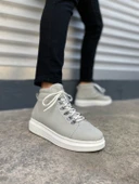 Atto Bağcıklı Ortopedik Taban Süet Erkek Spor Bot SBT - Gri - 2