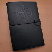 Siyah Deri Pusula Defter - 1
