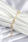 Pirinç Gold Renk Yıldız Model Kadın Bileklik - TJ-BB7986 thumbnail 2