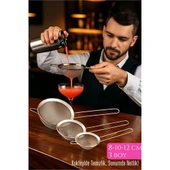 3’lü Bar Süzgeci Seti – 8-10-12 cm Çaplı Paslanmaz Çelik | Kokteyl ve Mutfak İçin - 1