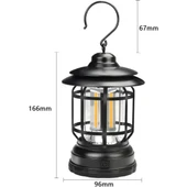 Retro LED Kamp Lambası - 1